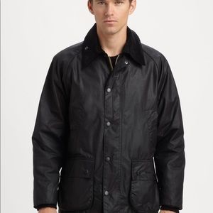 Brand new Barbour bedale waxed jacket black